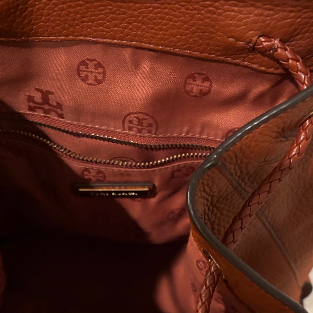 Tory Burch Rust Leather Backpack - image 5